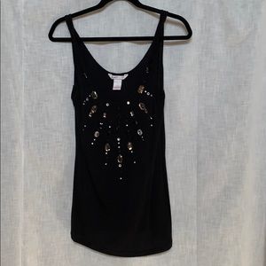 Black Jeweled Tank Top Candies